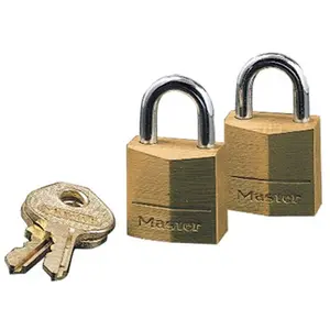 212 MAIN Master Lock 470-120D Keyed Different Locking Padlock, Brass Body