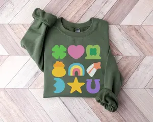 St. Patrick's Day Sweatshirt: Lucky Charm Crew Neck Sweater