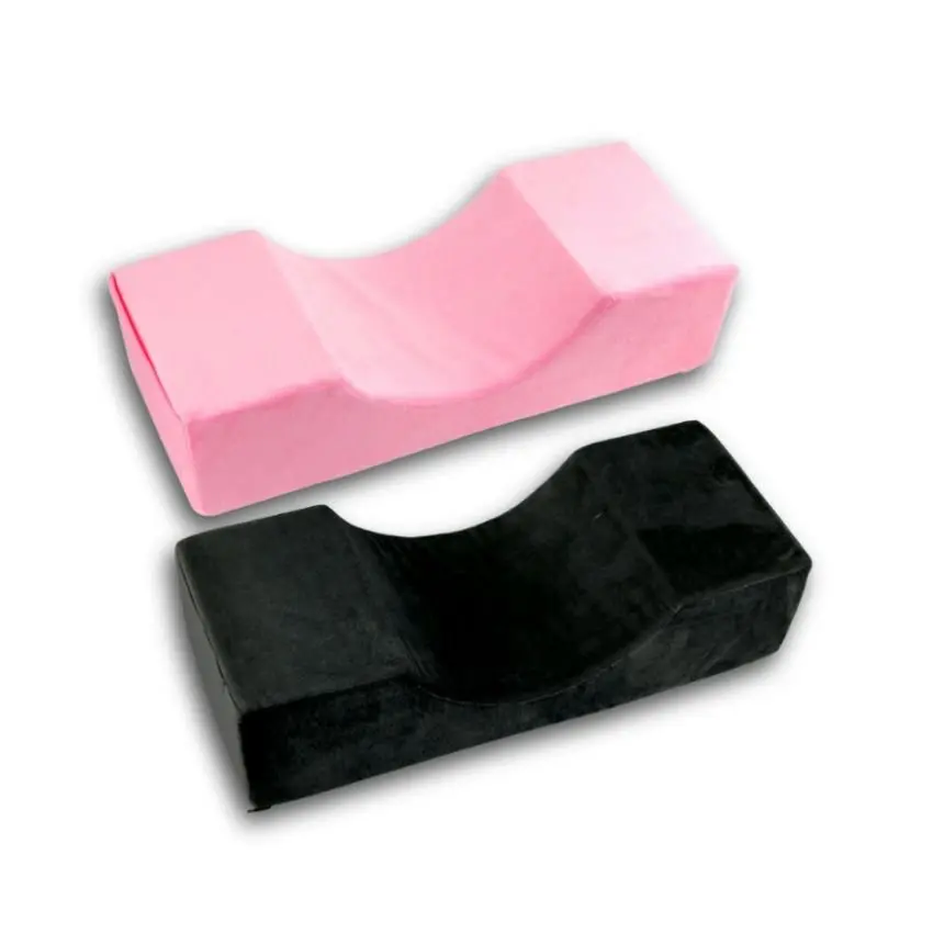 Lash Pillow for Lash Extensions, Eyelash Extension Pillow, Lash Bed Pillow, U Shaped Memory Foam Neck Pillow for Eyelash Extensions, Black- Pink - Clearance