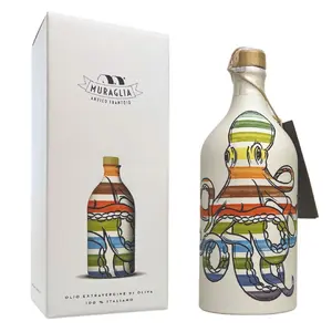 Muraglia Extra Virgin Olive Oil - Pop Art OCTOPUS Ceramic Bottle 17 Fl.oz
