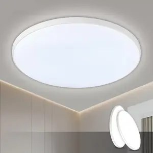 Flush Mount Ceiling Light Fixture,30W Surface Mount LED Light Fixture for Bedroom Kitchen, Ultra-Thin Flat Mounted Lamps and Ceiling Lamps for bedrooms
