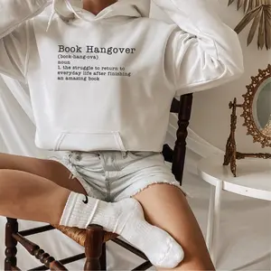 Book Hangover Hoodie – Funny Reader Hoodie for Book Lovers, Cozy Bookish Hoodie for Women & Men, Reading Club Sweatshirt, Gift for Avid Readers
