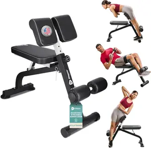Lifepro Adjustable Roman Chair: Back & Glute Extension Bench for Hamstrings and Core Workouts