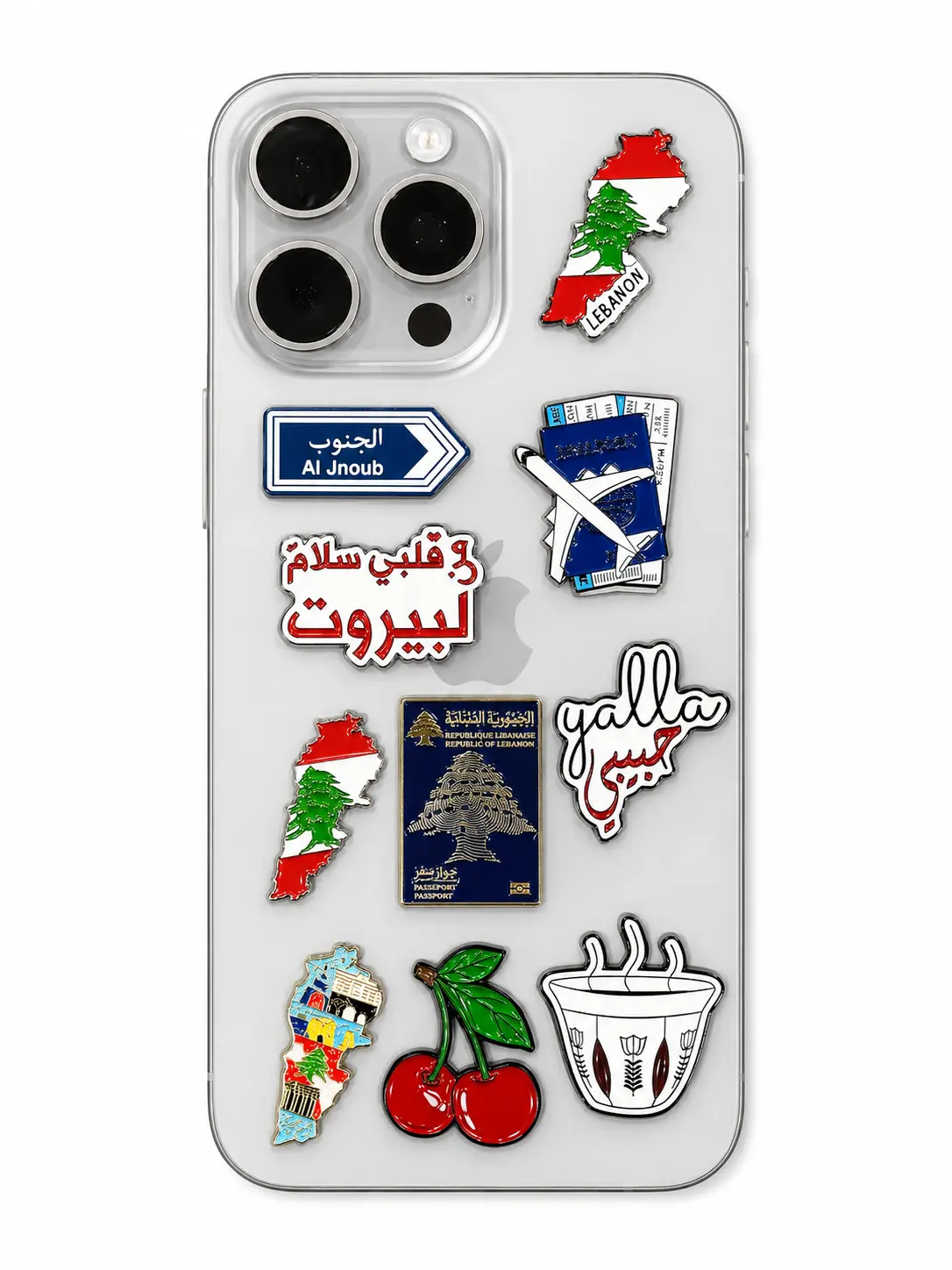 Metal Phone Stickers - Lebanon Edition Metal Phone Stickers - Lebanon Edition