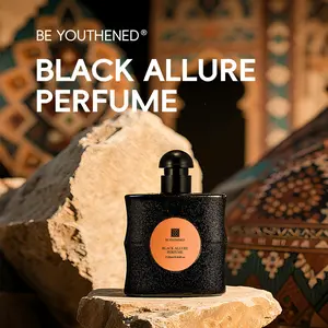 BE YOUTHENED – Black Allure: The Midnight Muse. A Rich, Sensual Blend of Coffee, Citrus & Velvet Florals.