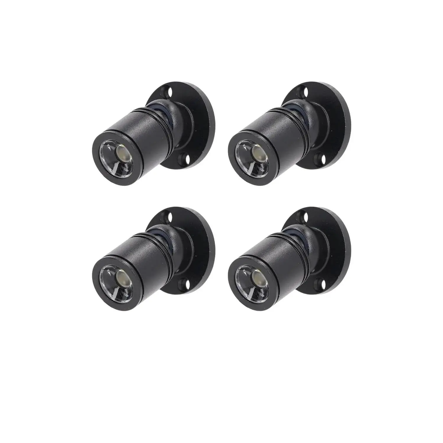 5V LED Mini Spotlights Colorful - Dimmable 1.5W 150lm Tiny Spotlights for Displays with Wireless Dimmer - Pack of 4