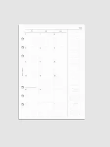 2026 Dated Monthly Planner Inserts | Monday Start
