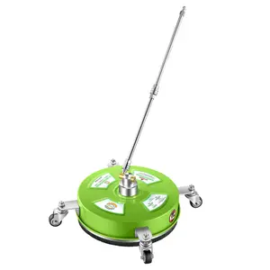 PWACCS 14" Stainless-Steel High-Pressure Washer Surface Cleaner, 1/4" Quick Connect Pressure Washer Attachment, Heavy-Duty for Driveways, Patios, Father's Day Gift