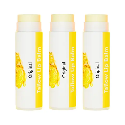 Tallow Lip Balm - Long Lasting, Deep Moisturization, Smooth Skin, Ingredients Skincare Nourishing Comfort Moisture