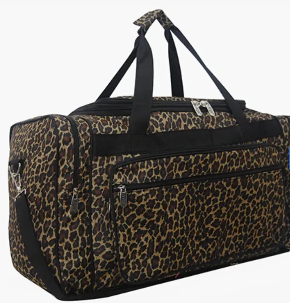 Leopard Print 23" Weekender Duffel Bag
