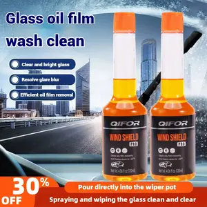 QIFOR Professional Concentrated Glass Cleaner - Professional Strength Glass Cleaner for Shiny, Streak-Free, Residue-Free Glass