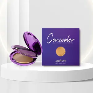 Zephoco High Efficiency Concealer Palette Natural Color Cream Concealer Full Coverage Professional Concealer Smooth Waterproof Long Lasting