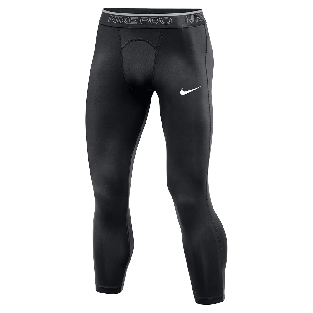 Nike Pro Men's Full-Length Quick-Drying Leggings - Dri-FIT Technology, Performance Active Mesh, Snug Elastic Waistband, Breathable Base Layer, Body-Fit, Cooling Recovery Sports Bottoms Activewear, Base Layer Men's Sports Leggings, Body-Fit Men's Sports Le