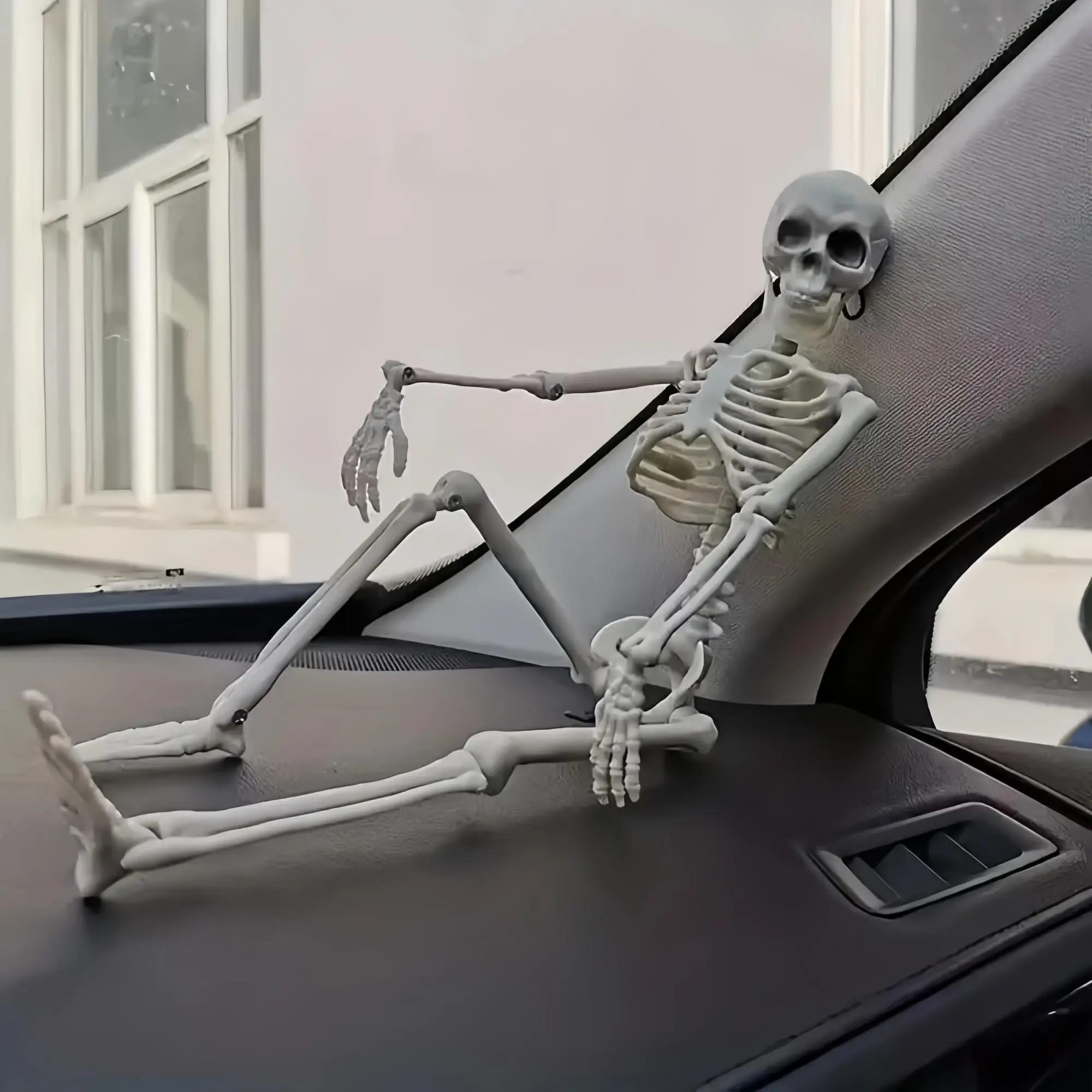 Skeleton Car Interior Decoration, Creative Car Dashboard Ornament, Car Desktop Decor, Car Interior Decoration Accessories for Women & Men, Halloween, Car Interior Ornaments, Car Decorations Interior, Automotive Decoration