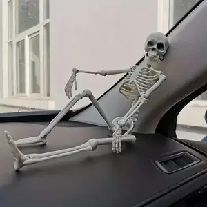 Skeleton Car Interior Decoration, Creative Car Dashboard Ornament, Car Desktop Decor, Car Interior Decoration Accessories for Women & Men, Halloween
