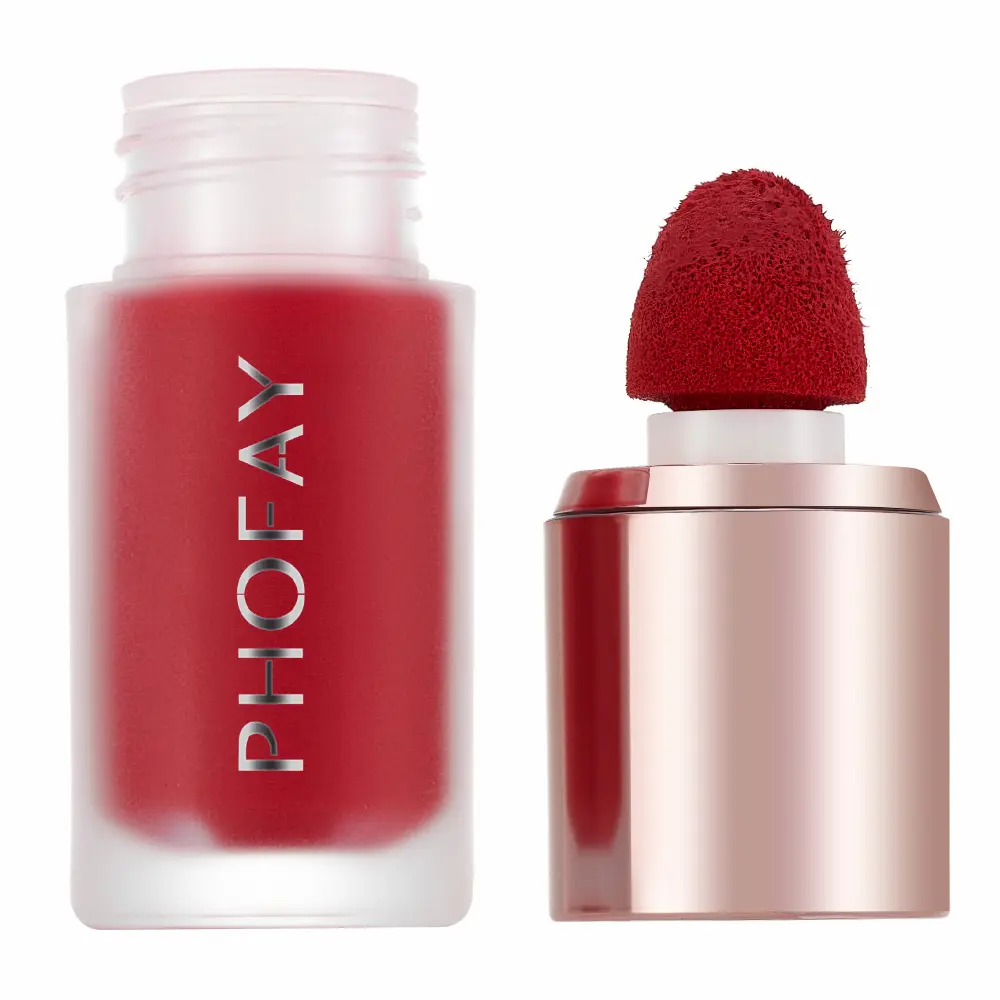 PHOFAY Mousse Liquid Blush, Blendable Makeup Beauty Product with Applicator Brush, Blend, Beauty Products