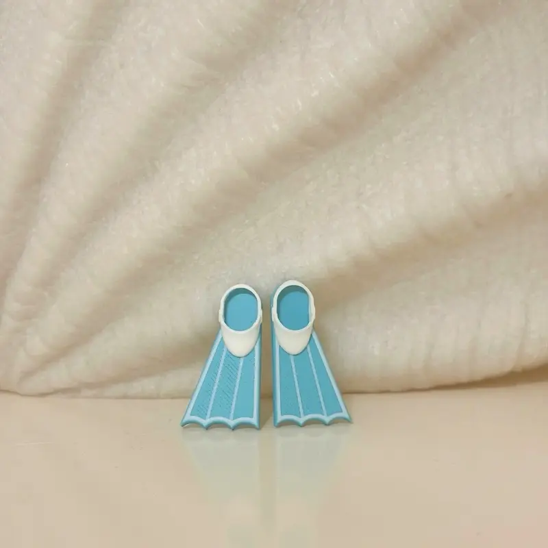 Snorkel Flipper Figurine Accessory for Sonny Angel and other Fun Miniatures