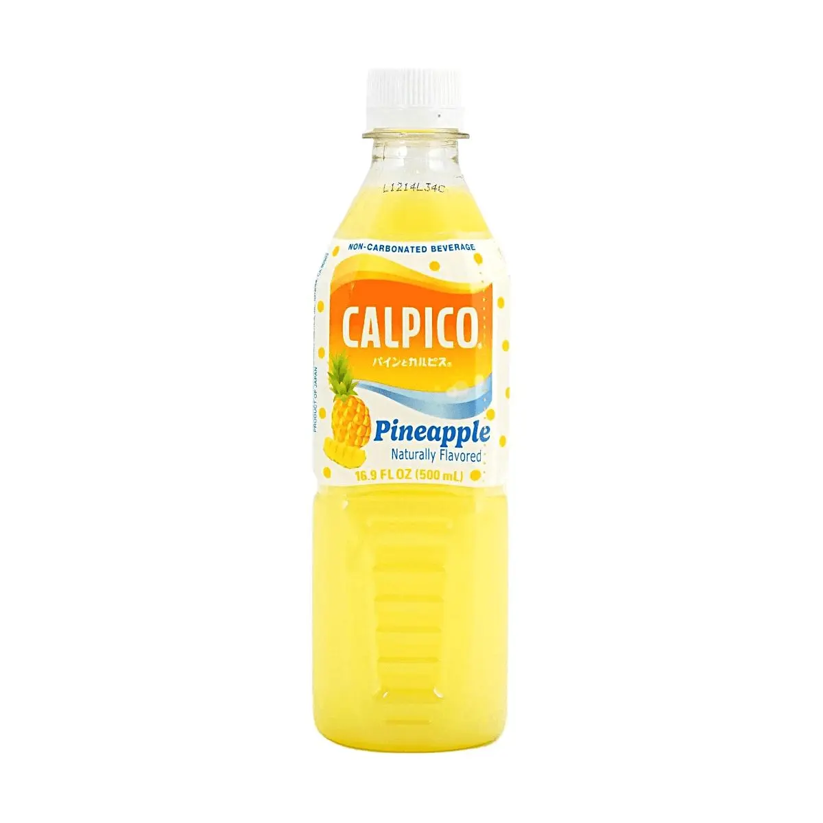 Calpico Japanese Lactic Acid Drink Pineapple Flavor 500ml - Refreshing Non-Carbonated Beverage