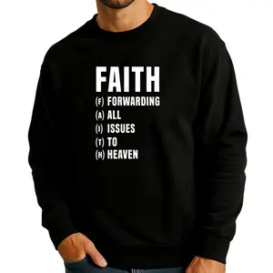 Funny Christian Long Sleeve Sweatshirt – Good Stuff Faith in God Humor Tee