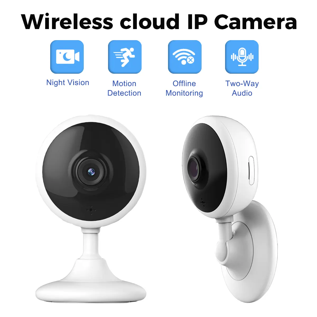 Flycloud 702 Home Security Camera Smart Home Security Camera with 3MP 1296P HD Video | Two-Way Talk | Night Vision | Motion Alert | Cloud/SD Storage | AP Mode for Offline Monitoring summerwins
