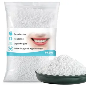10.9oz Moldable False Teeth Beads - Tooth Repair Kit,Repair Thermoplastic Beads, Plastic Pellets for DIY Tooth Filling, Halloween Vampire Teeth Fangs ldeal for Chipped, Cracked
