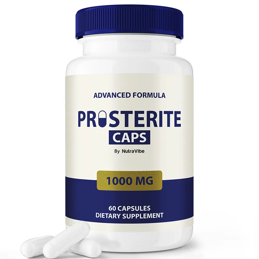 Prosterite Caps - ProsteriteCaps Advanced Formula 1000mg Capsules with Natural Ingredients for Health & Wellness 60 Count