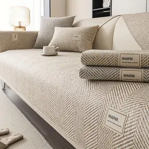 Boho-Chic Couch Cover - Non-Slip & Pet-Friendly for Armchairs, Loveseats & 3/4-Seater Sofas - Stylish Home Decor