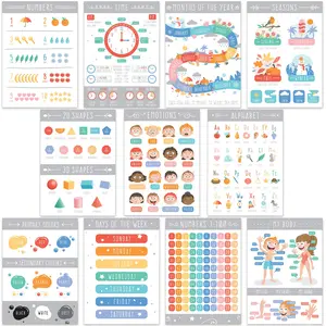 English & Spanish Alphabet Posters - ABC Chart for Classroom & Homeschool, Kindergarten & Preschool Learning