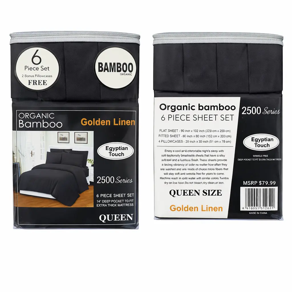 Organic Bamboo 6PC SHEET SET ULTRA PLUSH