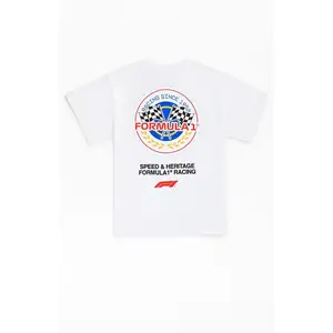 Formula 1 Men's xÂ Pacsun White Emblem T-Shirt - Multicolor