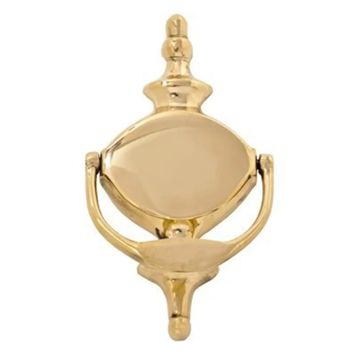 212 MAIN Churchill Classic Door Knocker, 6.75 in, A03-K4020-609 Model, Antique Brass Finish, Enhances Home Curb Appeal, Engravable Face