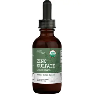 Earth Harmony Organic Liquid Zinc Sulfate - Pure Zinc Supplements for Skin Health, Immune System Function and Normal Cell Growth in Adult Men & Women - Non-GMO, Vegan 7.5mg - 2 Fl Oz