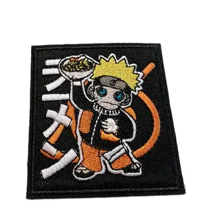 Naruto eating roman iron on patch for clothing