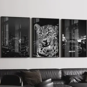Black & White Luxury Fashion Poster, Set of 3 Luxury Fashion Print, Luxury Fashion Posters, Designer Wall Art, Luxury Art for Room, Gift for