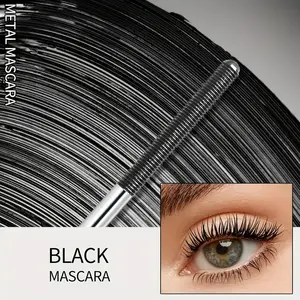 1 Tube Stainless Steel Tube Volumizing and Lengthening Mascara – Waterproof, Quick-drying, 24-hour Wear, Smudge-proof, Long-lasting Sunflower Lash Effect, Easy To Apply, Ideal Gift for All Skin Tones, Voluminous Mascara