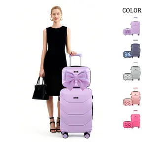 New upgrade Carry On Luggage set with USB Charger & Cup Holder - TSA Approved Lightweight Hardshell, 360° Spinner Wheels for Air Travel  Luggage for Travel Lovers