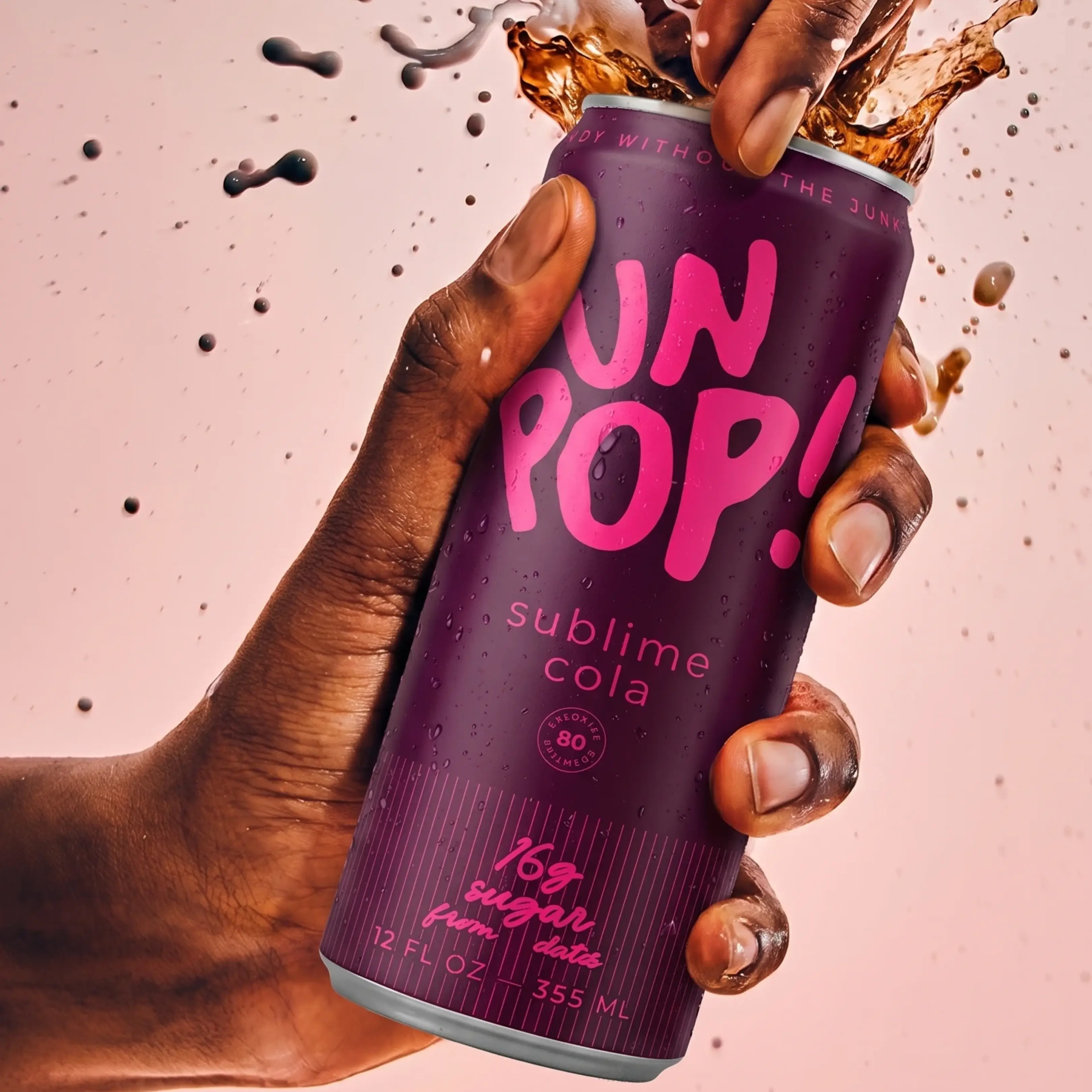 unPop! Sublime Cola 12oz | All-natural soda, sweetened with dates