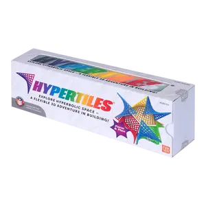 HyperTiles STEM Kit for Kids Ages 5+ - 48 3D Tiles & 80 Connectors for Endless Building & Learning - Easy to Build & Educational Toy
