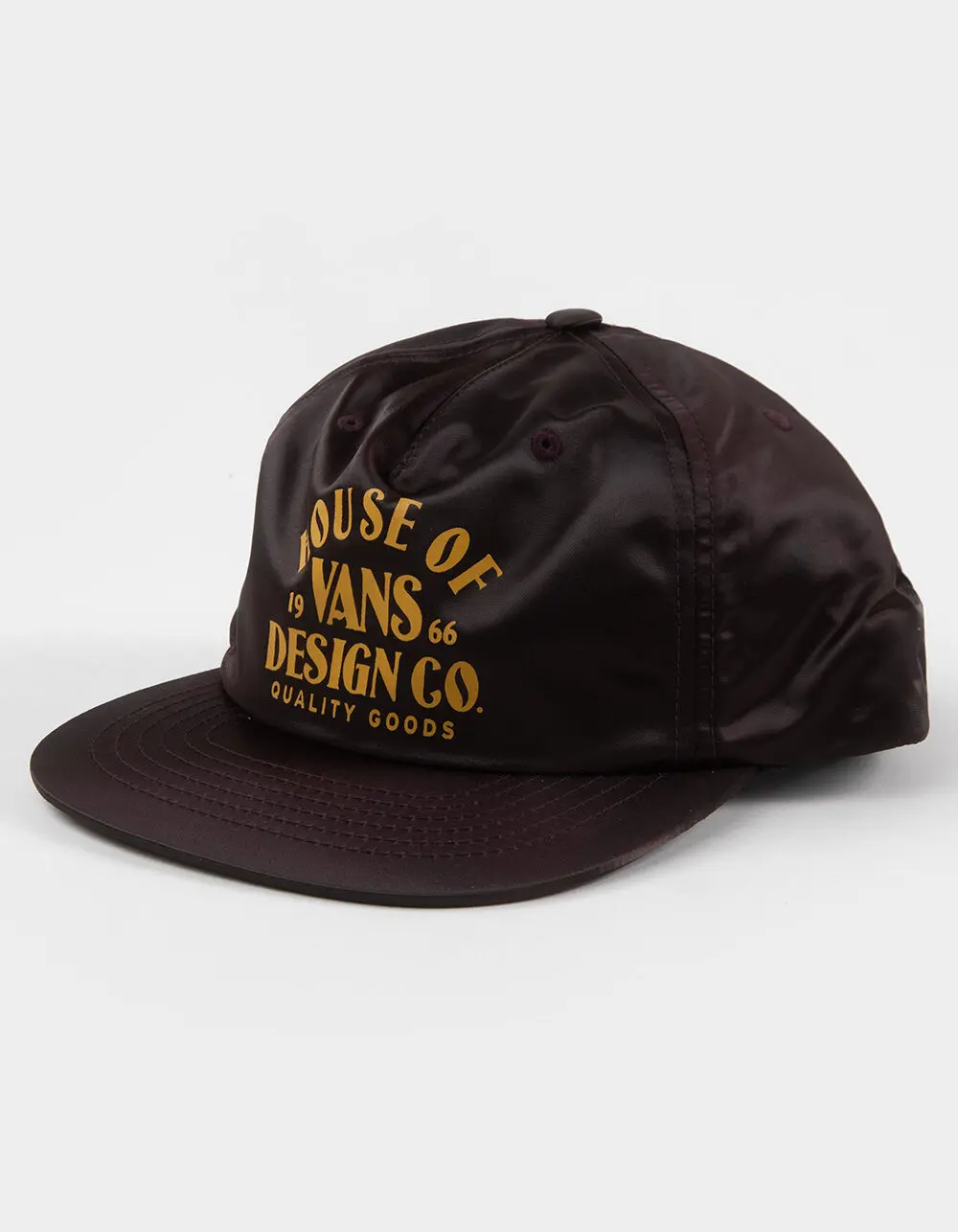 VANS  Mens House Of Vans Unstructured 5 Panel Snapback Hat, Eggplant