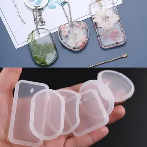 6pcs Multi-specification Pendant Silicone Mold - Round & Rectangle Shapes, Easy Release, Perfect for Beginners & Pros Jewelry Making Casting Kit DIY Beads