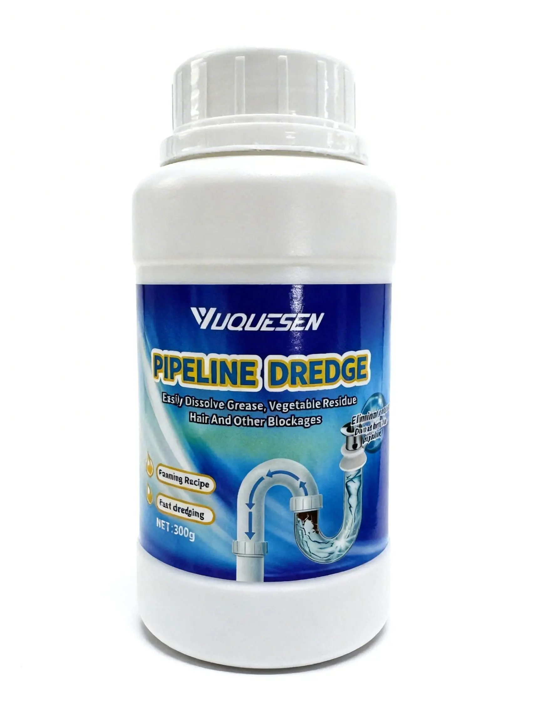 Foaming Pipe Dredge Powder - Fast-Dissolving Clog Remover, Household Items for Bathroom and Kitchen Drains, Multi-Scene Sewer Cleaner