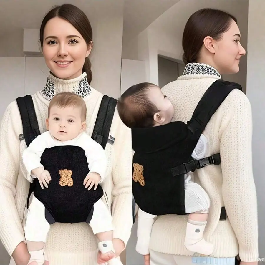 Baby Carrier Backpack, Infant Carrier, Adjustable Comfortable Front & Back Straps, Ergonomic M-Shape Seat, Multiple Carrying Ways, Suitable for Newborns to Toddlers