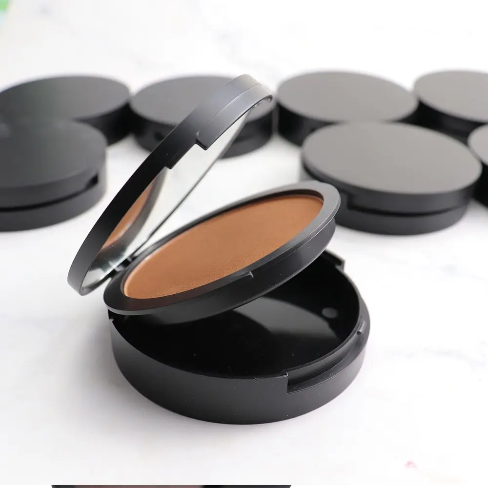 Matte Finish Pressed Setting Finishing Powder Cake, Multiple Colors Available, Oil Control Long-Lasting, Suitable for Dark Skin Tone, Non-Cakey Makeup, Flawless, Face Setting Powder
