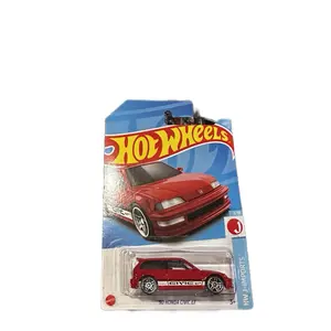 Hot Wheels 90 Honda Civic EF Red Diecast Car Model 1/64 Scale Collectible Toy