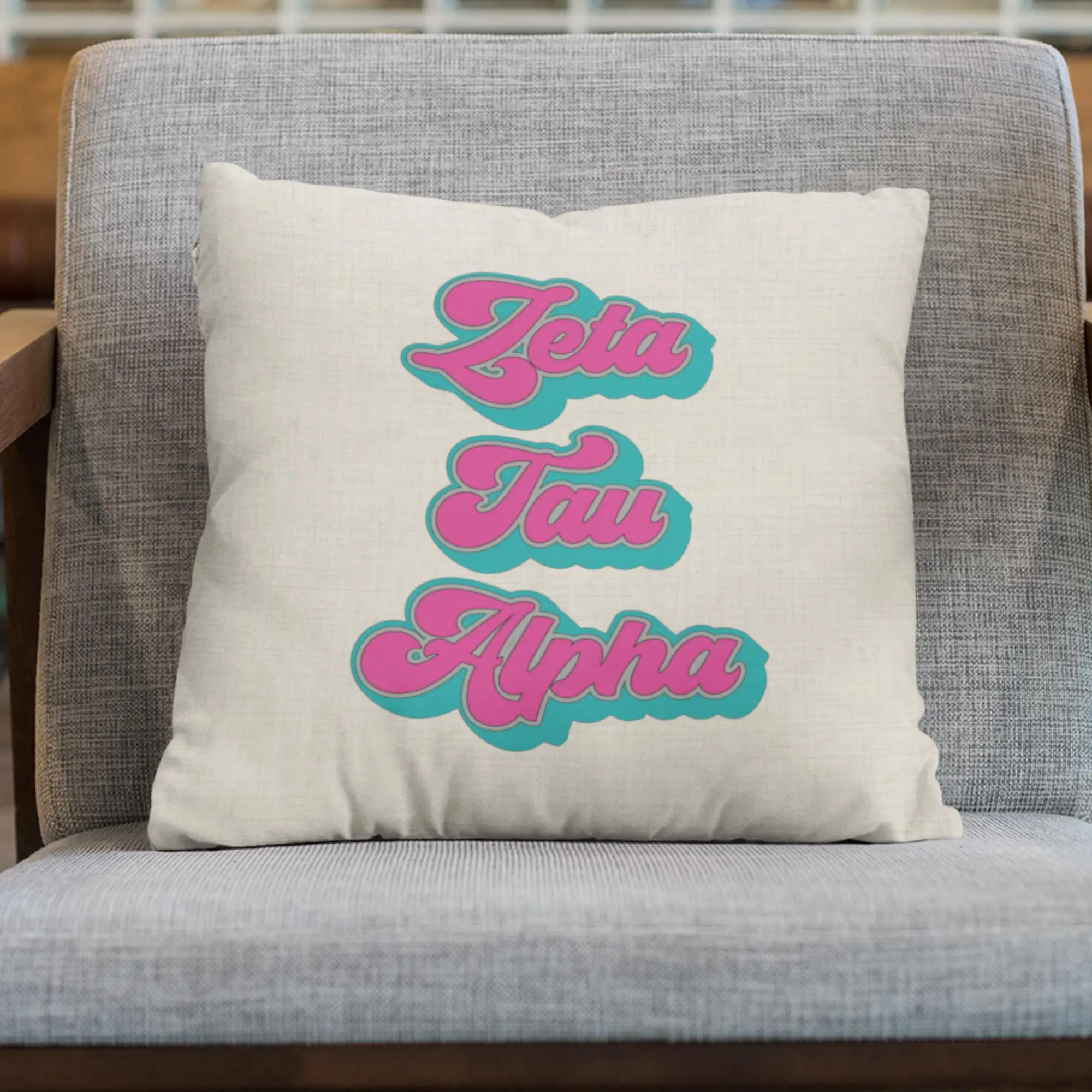 Zeta Tau Alpha Sorority Pillow - Perfect Big Little Gift!