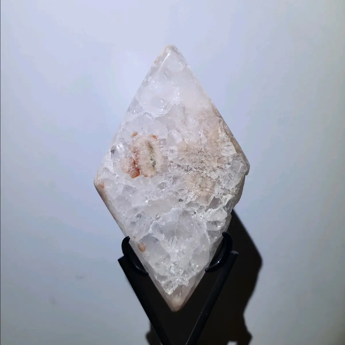 Agate Diamond Natural Crystal with Druzy