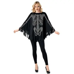 Adult Skeleton Costume Poncho