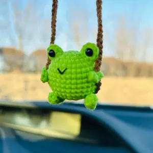 Car Hanging Decoration, Car Hanger Ornament, Car Interior Decoration, Car Interior Ornaments, Multipurpose Cute Frog Design Car Hanging Ornament, Universal Hanging Pendant for Car Home Office, Car Accessory