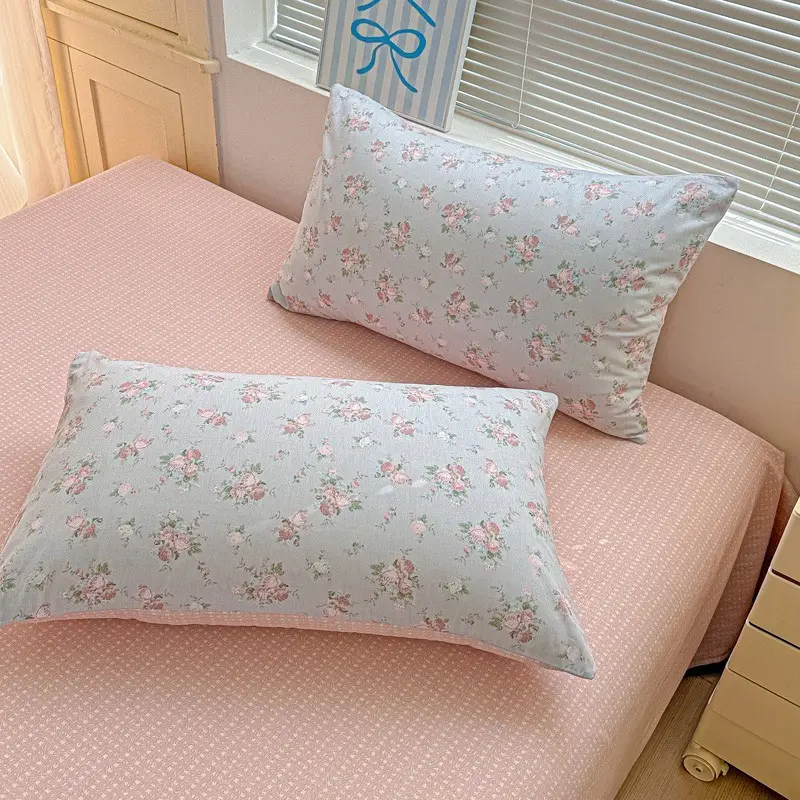Fresh Small Floral Pillowcase, Cartoon Pillowcase, Single Pack & Twin Pack, High Gram Weight, Soft Comfortable, Home Essentials Fresh Small Floral Pillowcase, Cartoon Pillowcase, Single Pack & Twin Pack, High Gram Weight, Soft Comfortable, Home Essentials