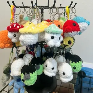 Hand crocheted keychains